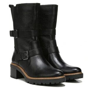 NATURALIZER Tex Black Leather Boots (WIDE)